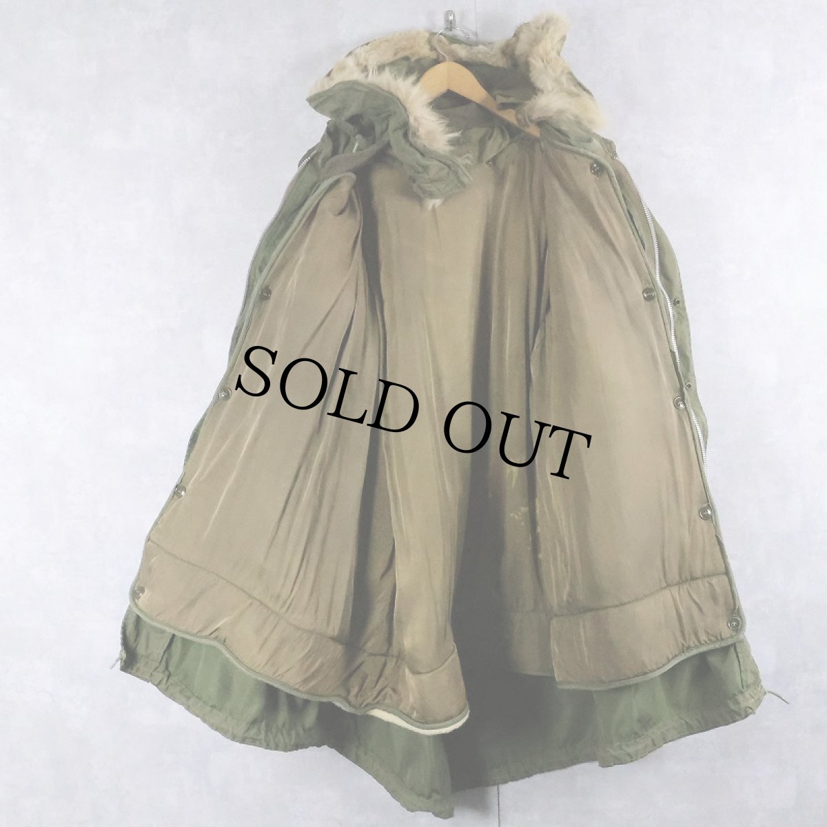 画像2: 50's U.S.ARMY M-51 コヨーテファーフード/ライナー付き モッズコート  (2)