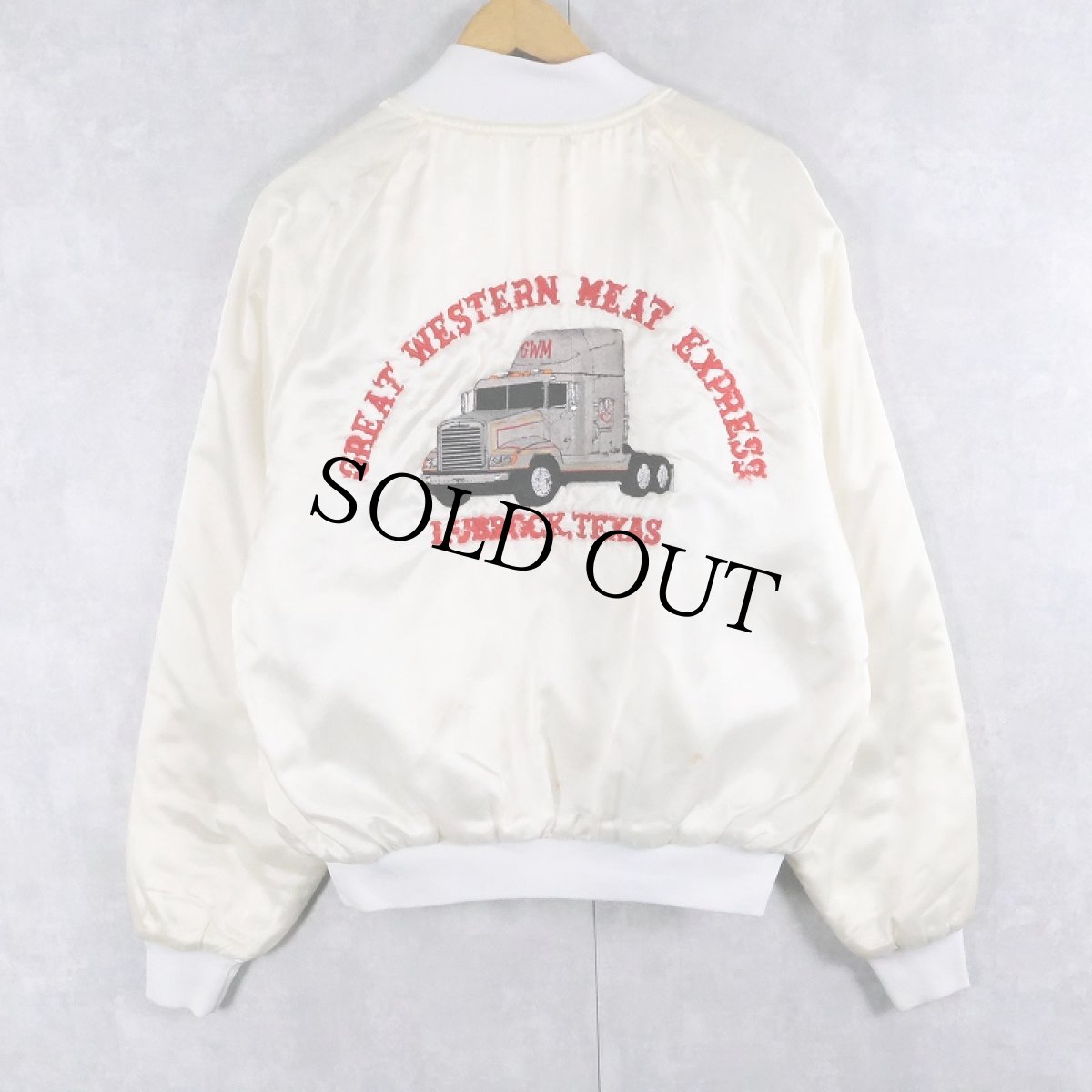 画像1: 90's AMERICAS FINEST USA製 刺繍入り ナイロンスタジャン L (1)