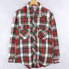 画像1: 70's rappers USA製 ヘビーネルシャツ M (1)