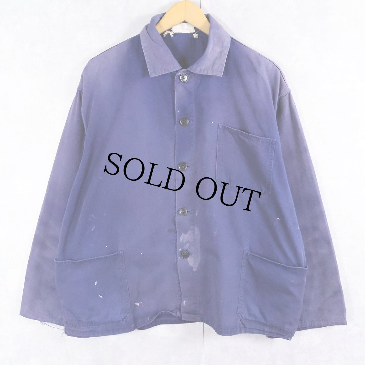 画像1: 70's コットンツイルワークジャケット (1)