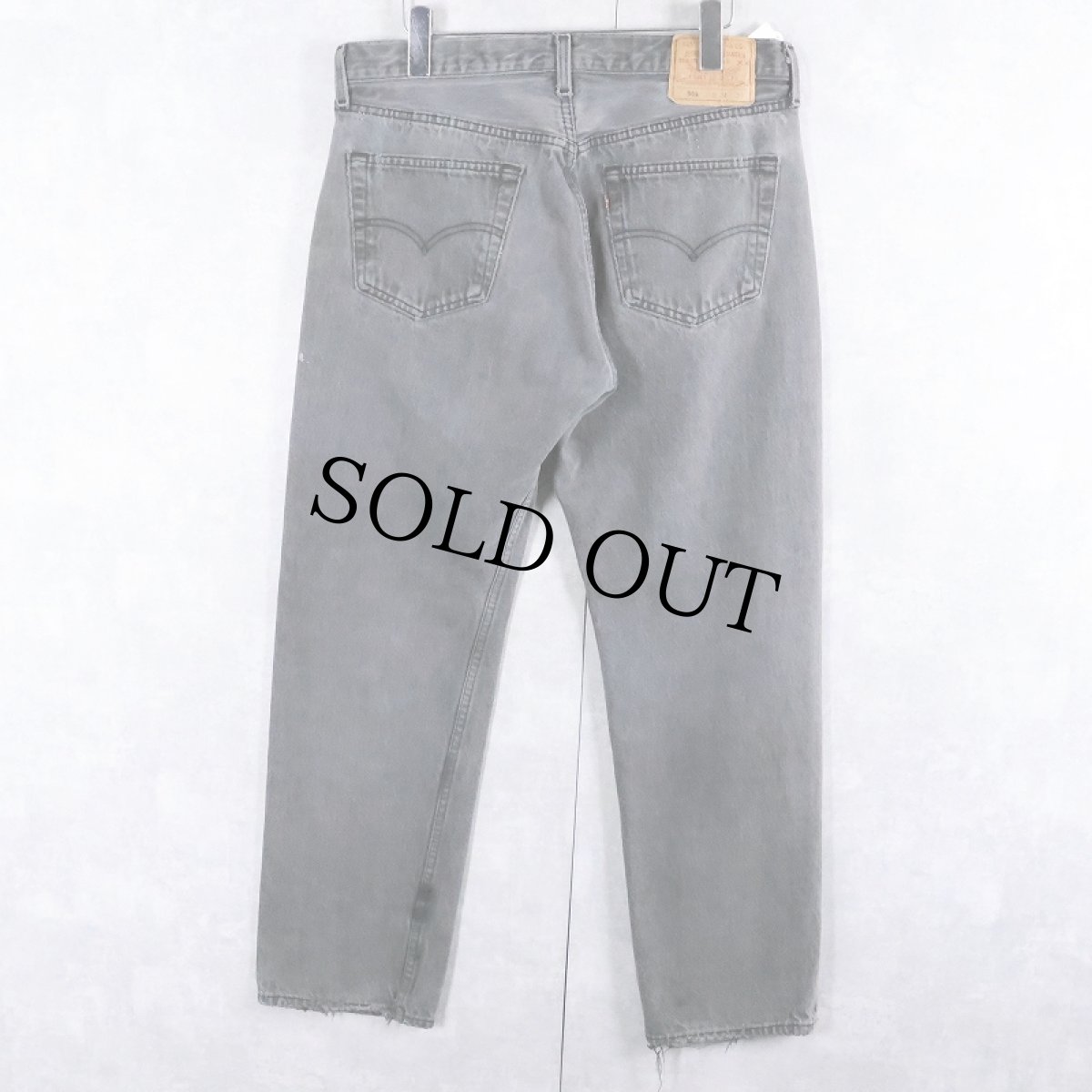 画像2: 90's Levi's 501 USA製 "サルファブラック" ブラックデニムパンツ W33 (2)