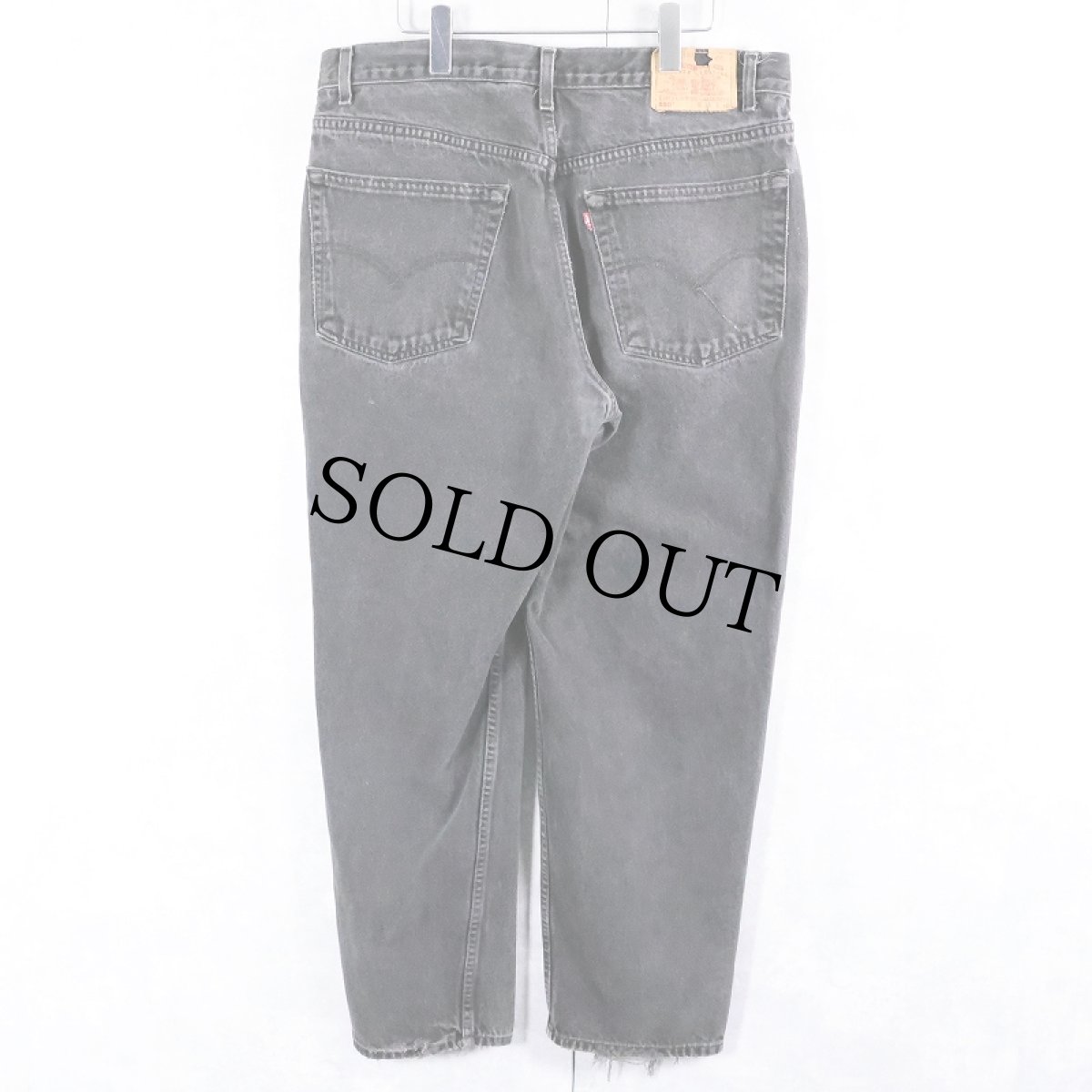 画像2: 90's Levi's 550 USA製 "サルファブラック" ブラックデニムパンツ W36 (2)