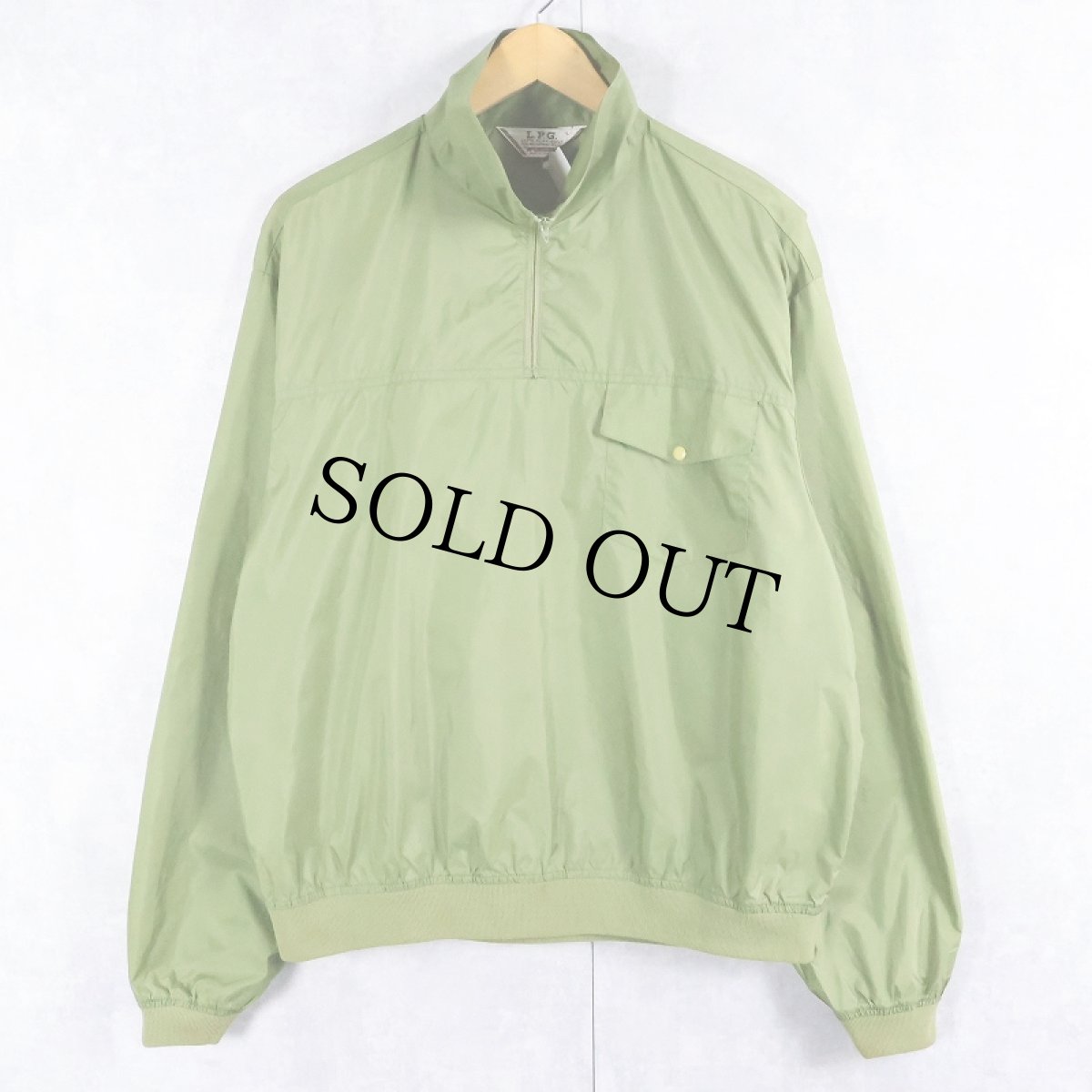 画像1: 60〜70's L.P.G. by McGREGOR USA製 ハーフジップナイロンジャケット L (1)