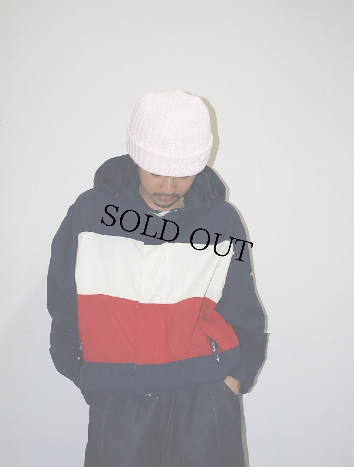 画像1: 90's~ nautica ロゴ刺繍 ナイロンパーカー L (1)