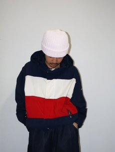 画像1: 90's~ nautica ロゴ刺繍 ナイロンパーカー L (1)