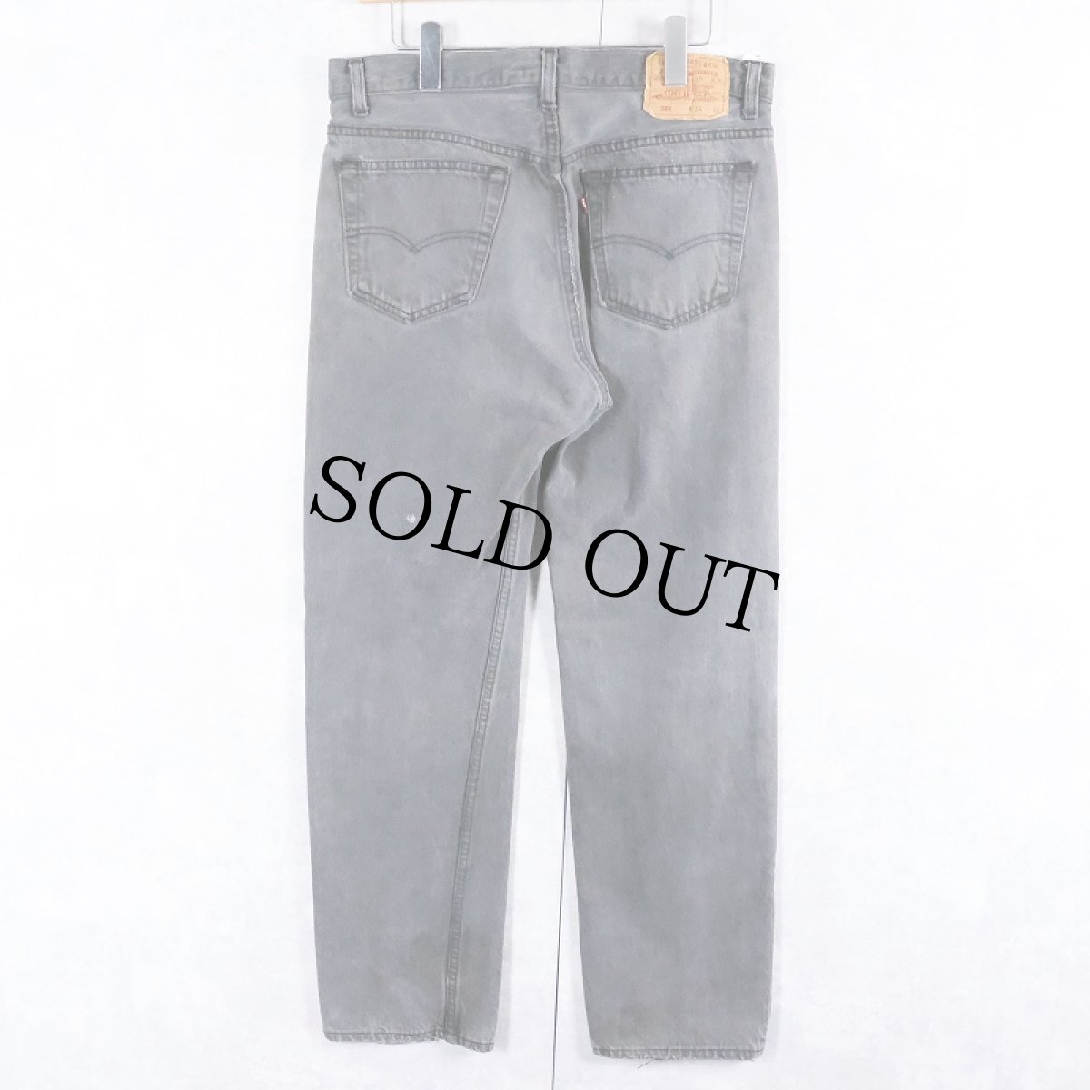 画像2: 90's Levi's 501 USA製 "サルファブラック" ブラックデニムパンツ W34 (2)