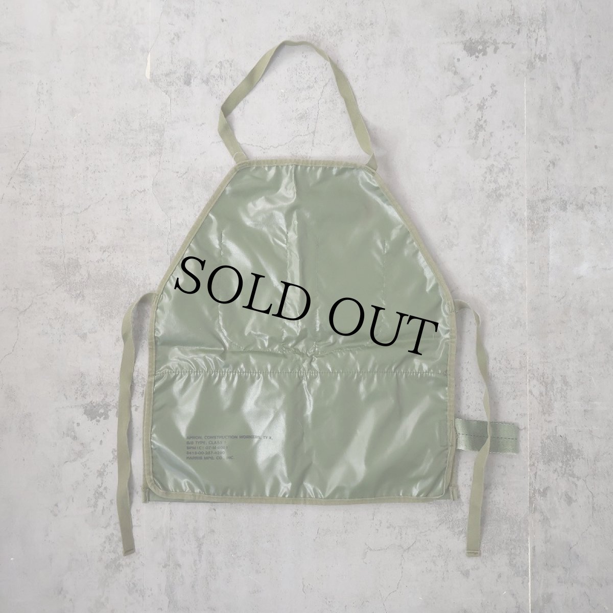 画像1: U.S.ARMY ウォータープルーフ ワーカーズエプロン (1)