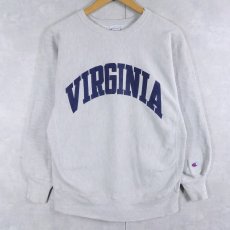画像1: 90's Champion REVERSE WEAVE USA製 "VIRGINIA" プリントスウェット L (1)