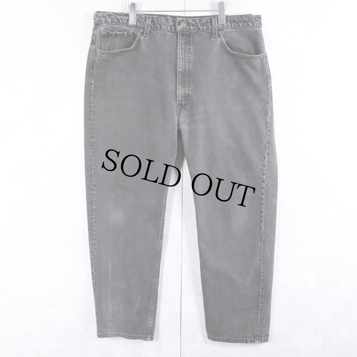 画像1: 90's Levi's 505 USA製 "サルファブラック" ブラックデニムパンツ W39 (1)