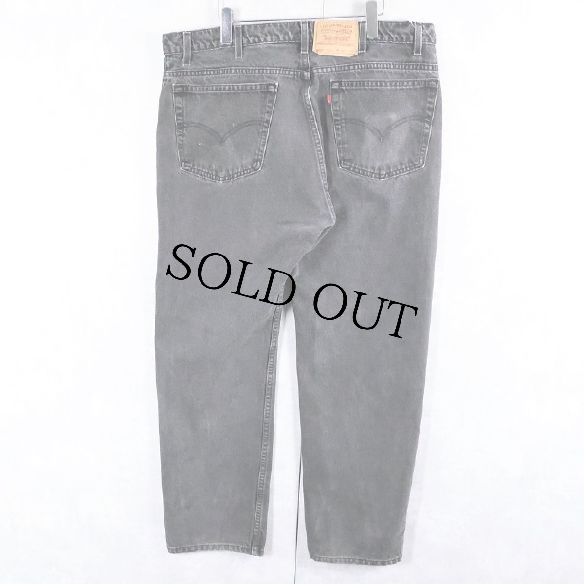 画像2: 90's Levi's 505 USA製 "サルファブラック" ブラックデニムパンツ W39 (2)