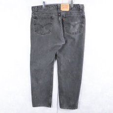 画像2: 90's Levi's 505 USA製 "サルファブラック" ブラックデニムパンツ W39 (2)