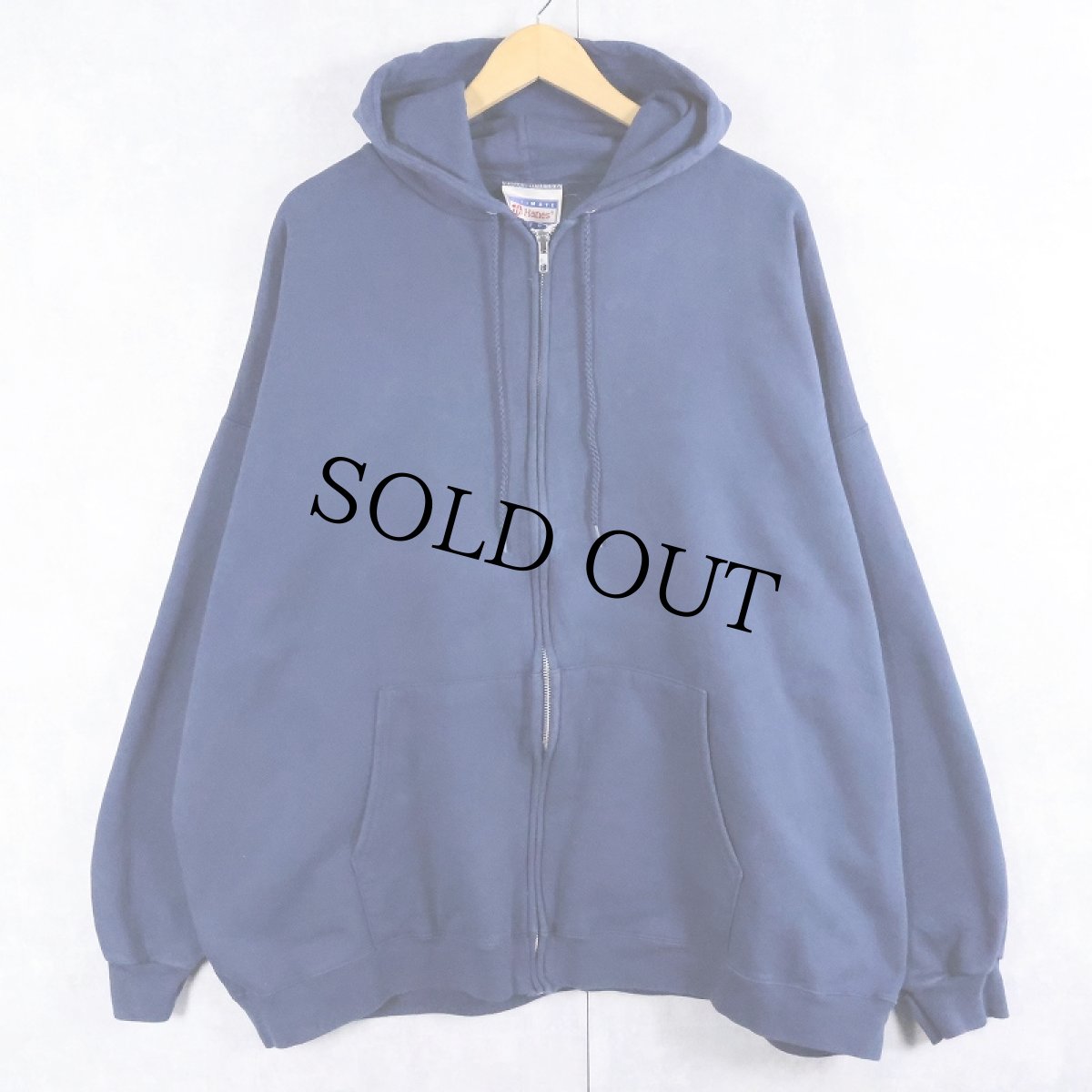 画像1: 【SALE】Hanes スウェットジップパーカー 2XL (1)