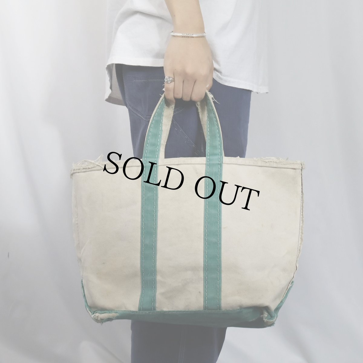 画像2: 70〜80's L.L.Bean "BOAT AND TOTE" キャンバストートバッグ MEDIUM (2)