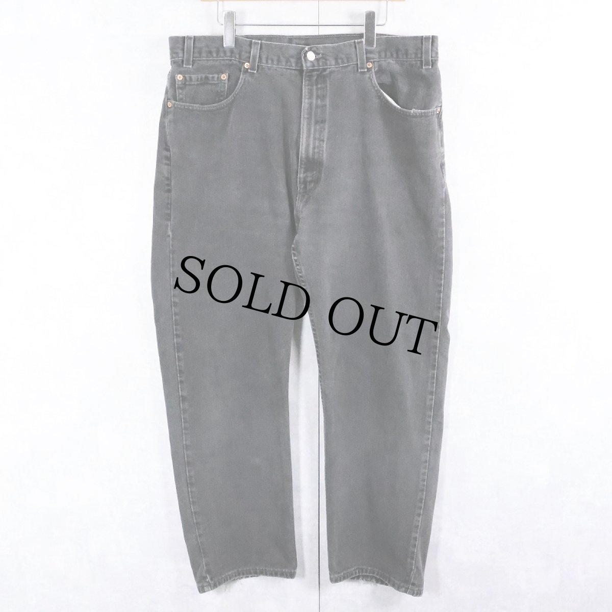 画像4: 2000's Levi's 505 REGULAR FIT STRAIGHT LEG USA製 ”サルファブラック" ブラックデニムパンツ W39 (4)