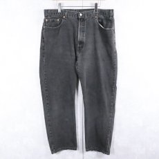 画像4: 2000's Levi's 505 REGULAR FIT STRAIGHT LEG USA製 ”サルファブラック" ブラックデニムパンツ W39 (4)