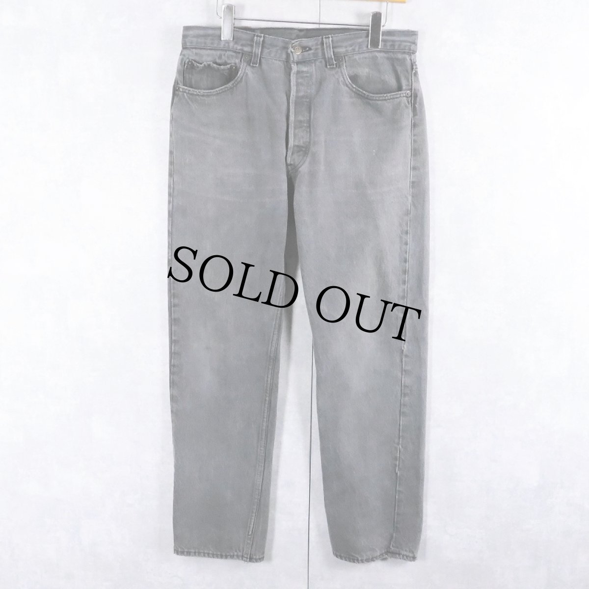 画像3: 90's Levi's 501 USA製 ”サルファブラック" ブラックデニムパンツ W32 (3)