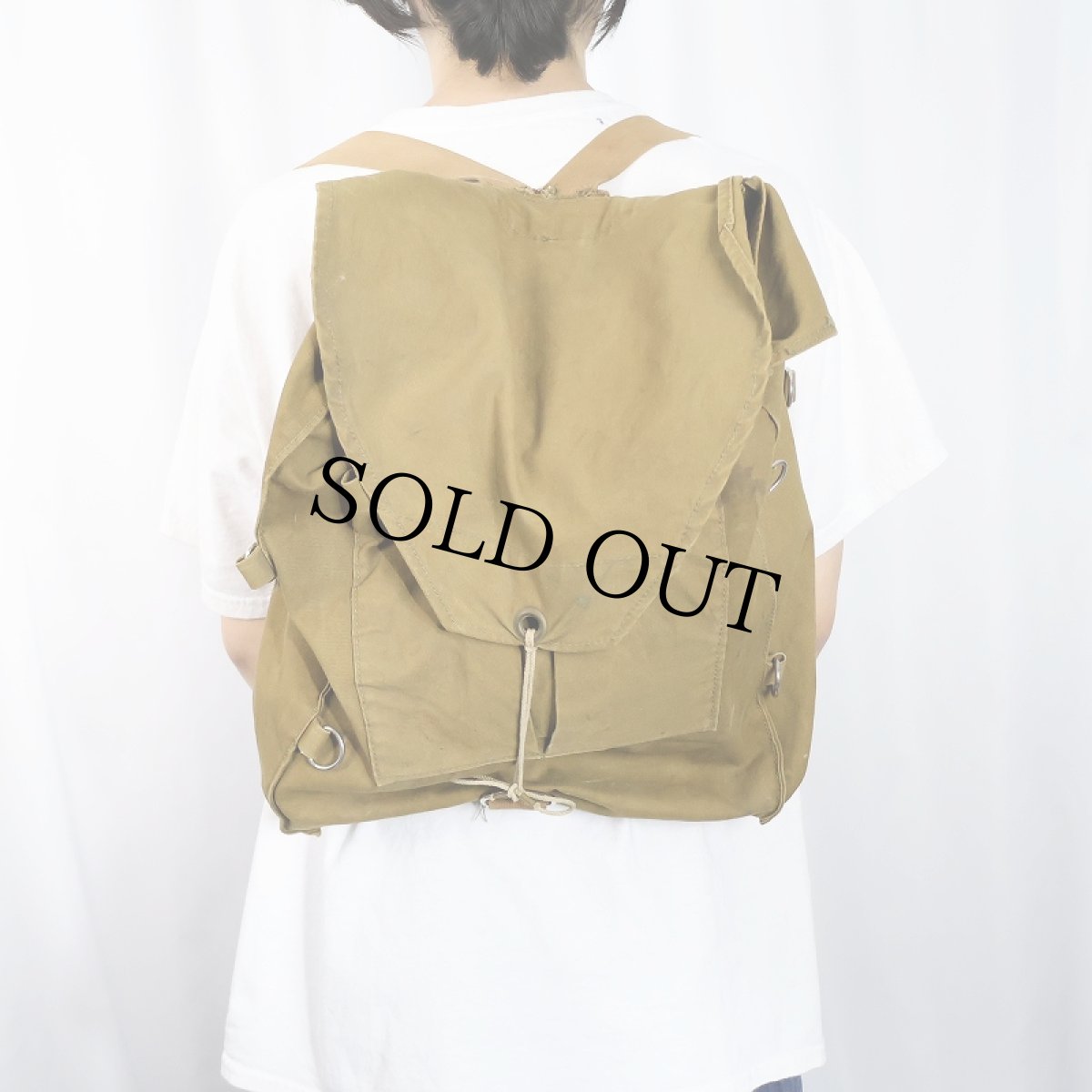 画像2: 〜50's MONTGOMERY WARD キャンバスバックパック (2)