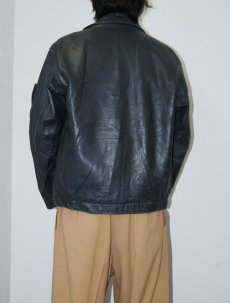 画像2: 70〜80's "FRENCH AIR FORCE Type" キルティングライナー付き レザージャケット SIZE48 (2)