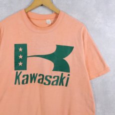 画像1: 70〜80's Kawasaki ロゴプリントTシャツ XL (1)