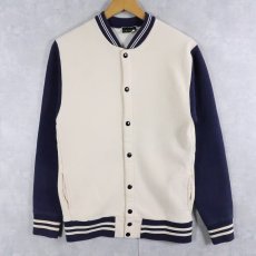 画像1: 90's CAMBER USA製 2トーン スウェットスタジャン S (1)