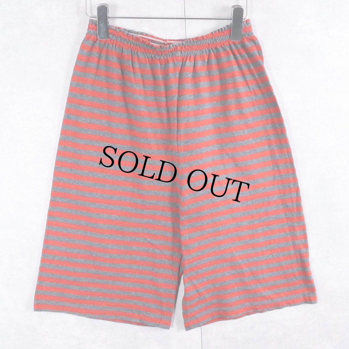 画像2: marimekko ボーダー柄 コットンショーツ L (2)