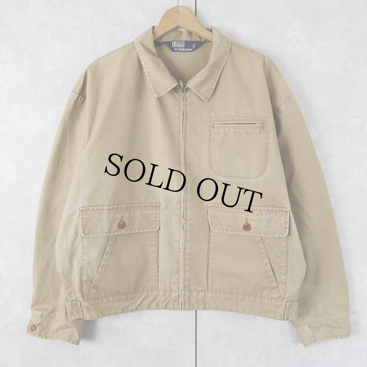 画像1: POLO Ralph Lauren コットンワークジャケット L (1)
