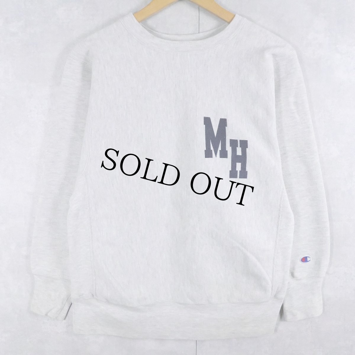 画像1: 90's Champion REVERSE WEAVE USA製 "MOUNT HOLYOKE" プリントスウェット M (1)