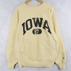 画像1: 90's Champion REVERSE WEAVE "IOWA" プリントスウェット XXL (1)