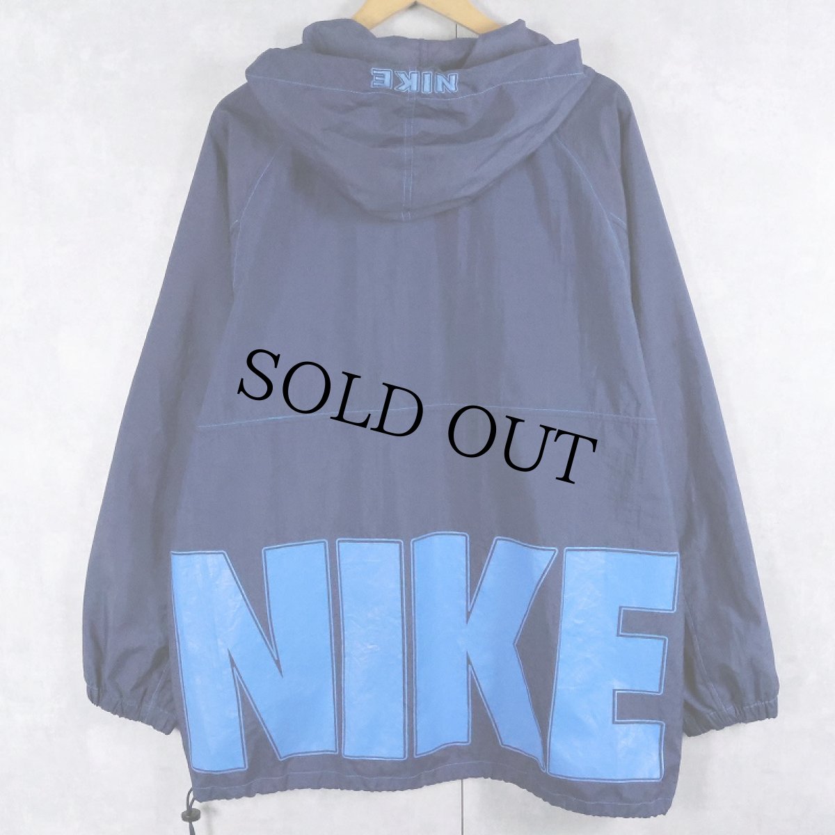 画像1: 【SALE】 90's NIKE ロゴプリント ナイロンパーカー M (1)