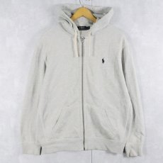 画像1: POLO Ralph Lauren ロゴ刺繍 スウェットジップパーカー L (1)