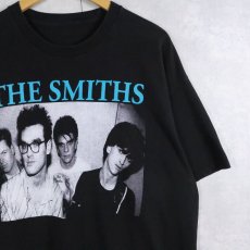 画像1: THE SMITHS ロックバンド プリントTシャツ BLACK (1)