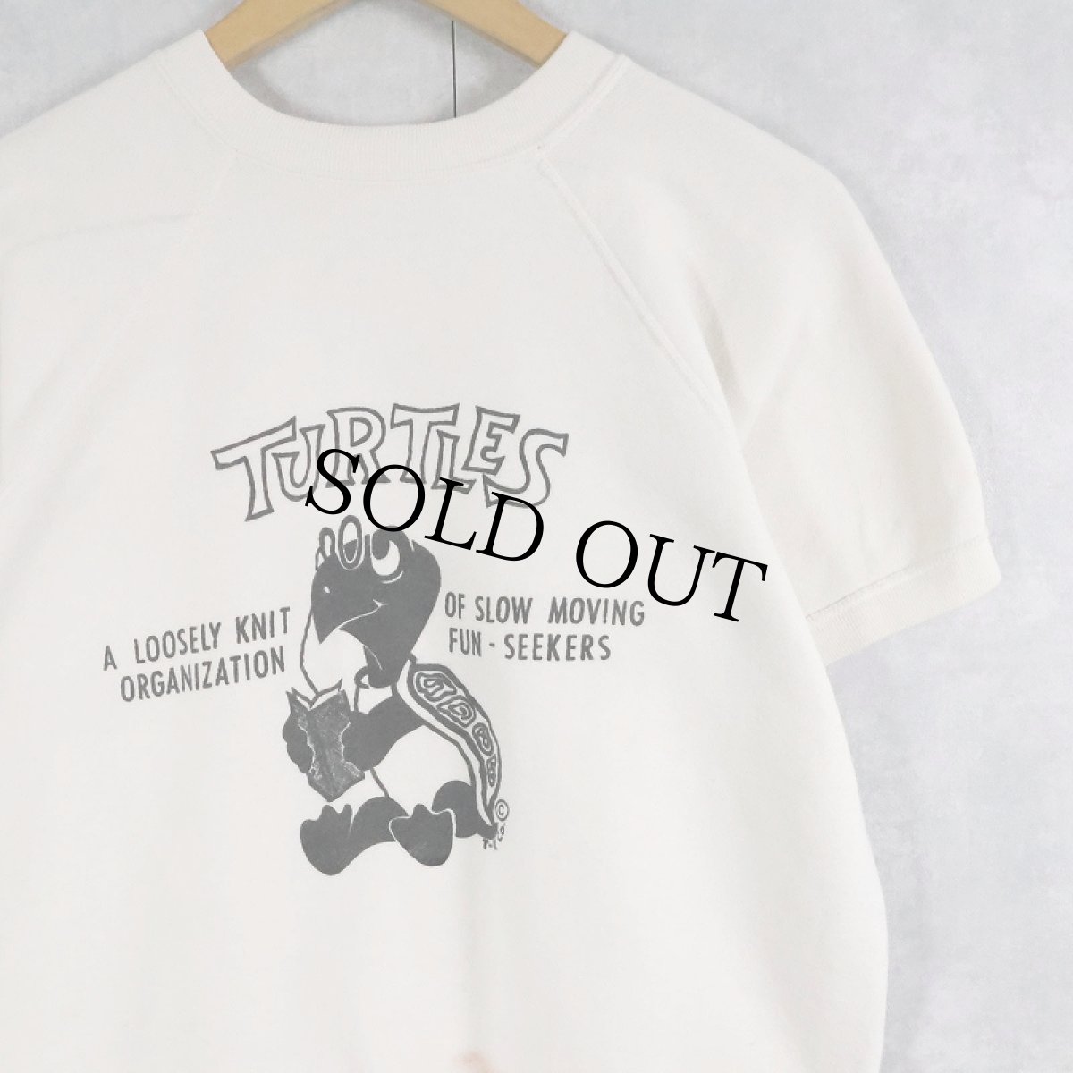 画像1: 60's Unknown "TURTLES" プリント半袖スウェット (1)