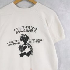 画像1: 60's Unknown "TURTLES" プリント半袖スウェット (1)