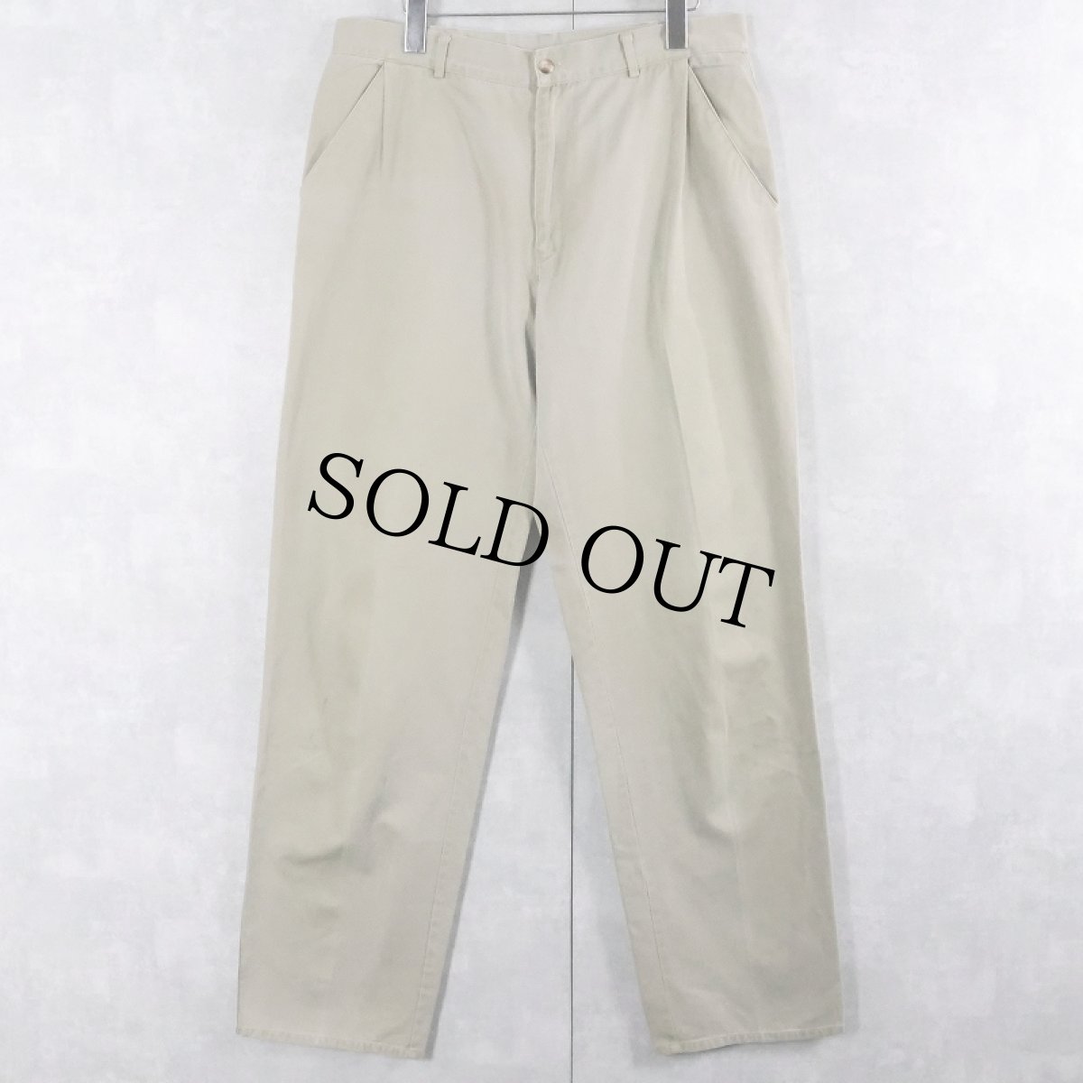 画像1: 90's Patagonia 1タック コットンパンツ W33 (1)