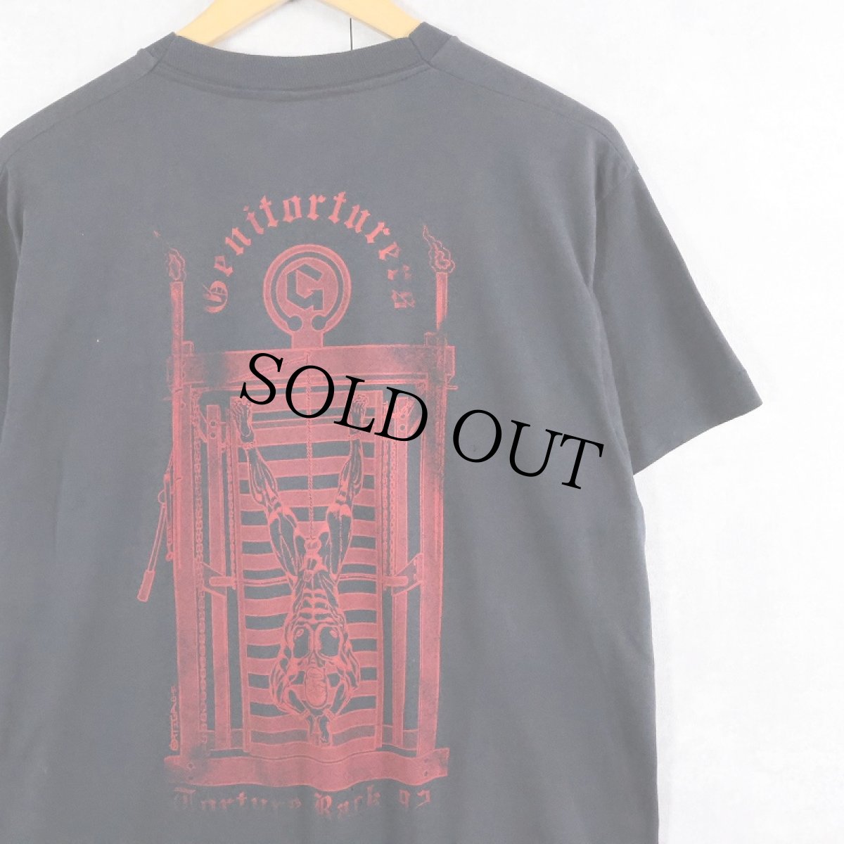 画像1: 80's Genitorturers USA製 インダストリアルメタルバンド プリントTシャツ BLACK L (1)