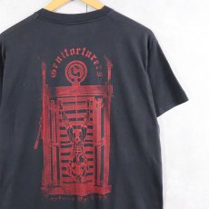 画像1: 80's Genitorturers USA製 インダストリアルメタルバンド プリントTシャツ BLACK L (1)