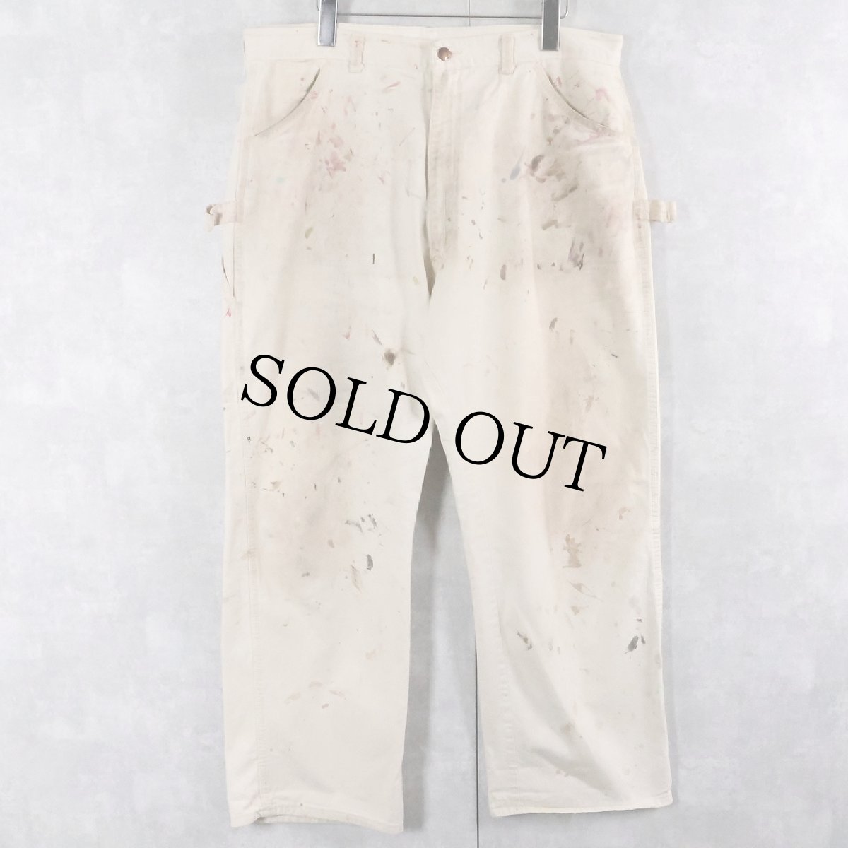 画像3: 80's DEE CEE USA製 ペンキペイント ペインターパンツ W37 (3)