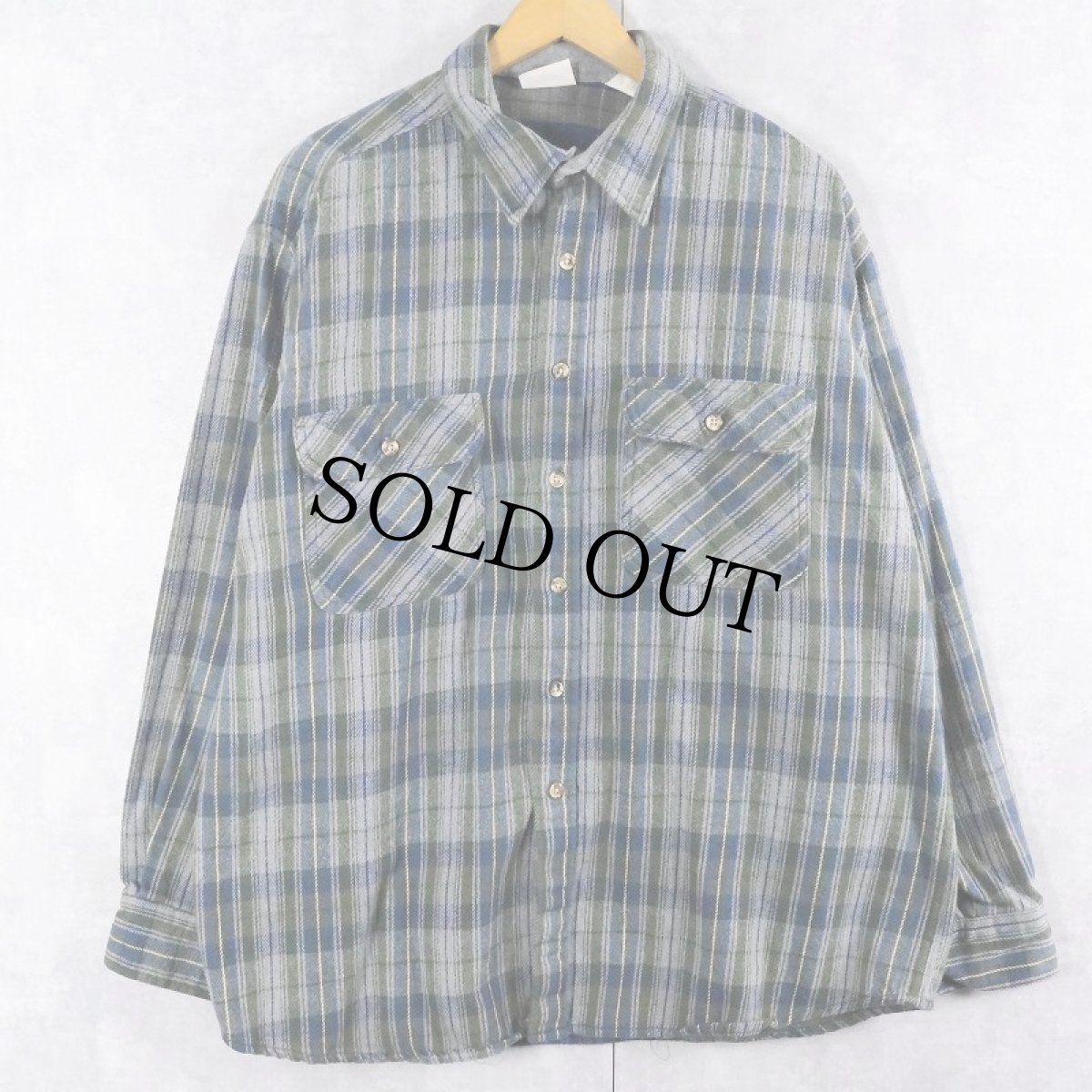 画像1: 80〜90's FIELD&STREAM チェック柄 ヘビーネルシャツ XL (1)