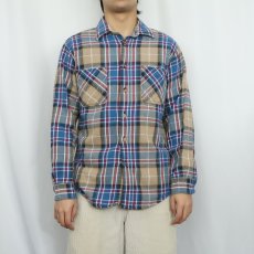 画像2: 80's ST JOHN'S BAY USA製 "BIGMAC FLANNEL" チェック柄 ヘビーネルシャツ M (2)