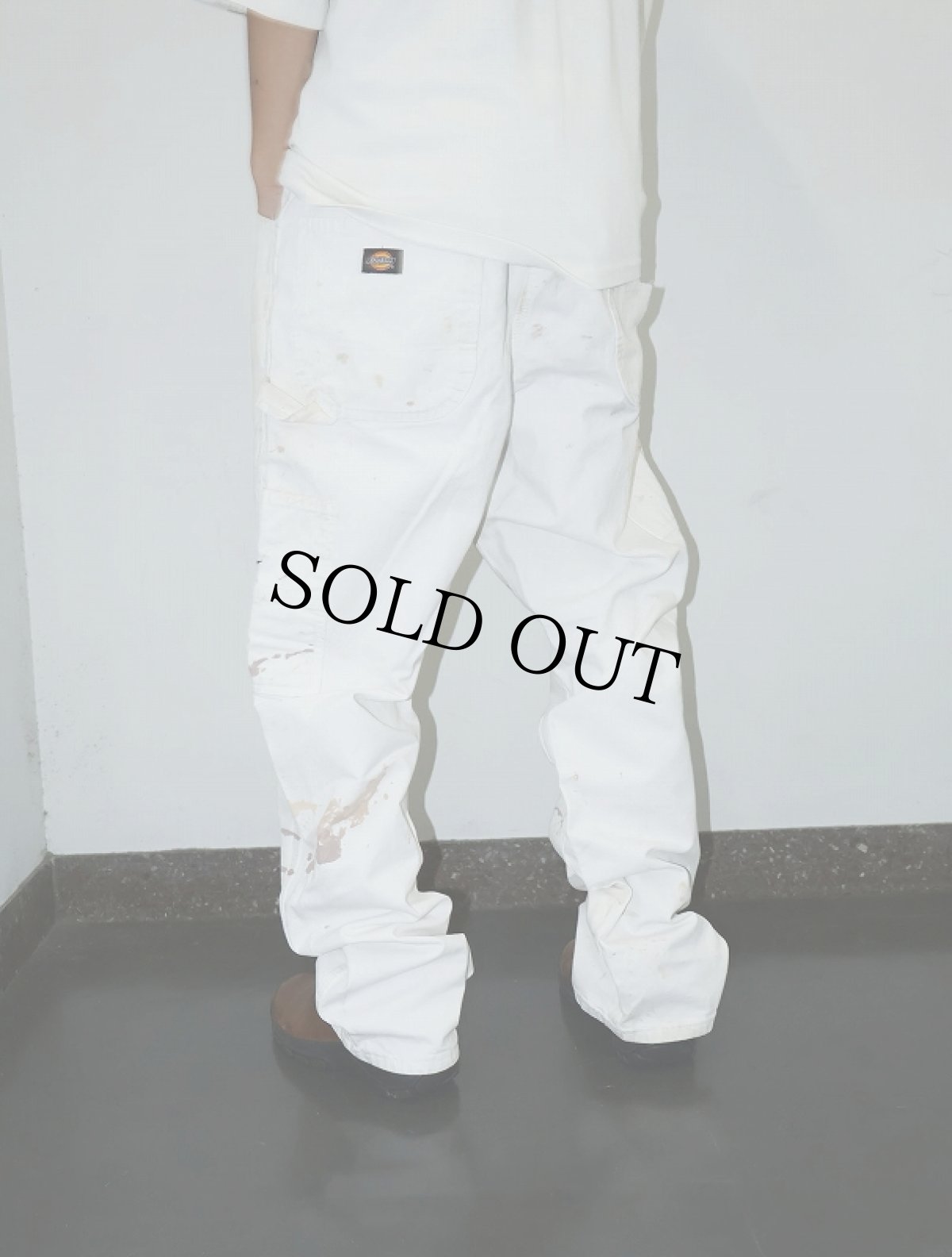 画像2: Dickies ペンキペイント ペインターパンツ W37 (2)