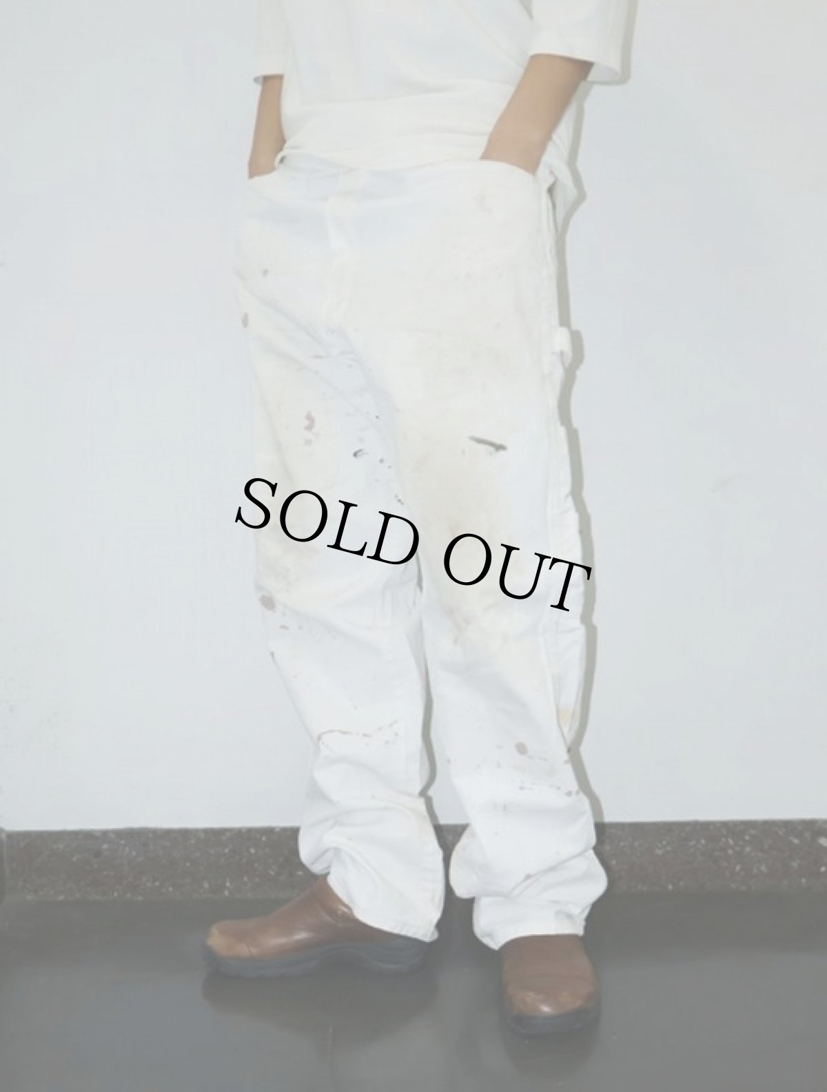 画像1: Dickies ペンキペイント ペインターパンツ W37 (1)