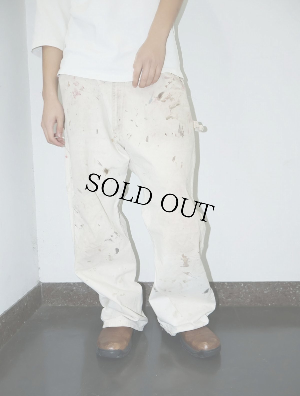 画像1: 80's DEE CEE USA製 ペンキペイント ペインターパンツ W37 (1)