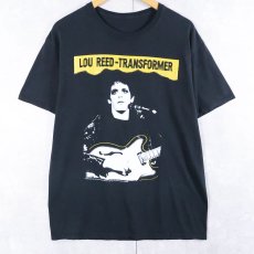 画像2: 2000's LOU REED "Transformer" シンガーソングライター プリントTシャツ BLACK (2)
