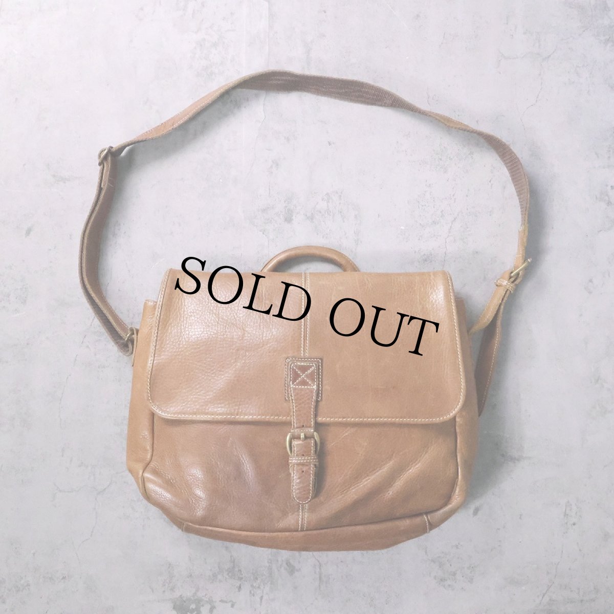 画像1: L.L.Bean レザーショルダーバッグ (1)