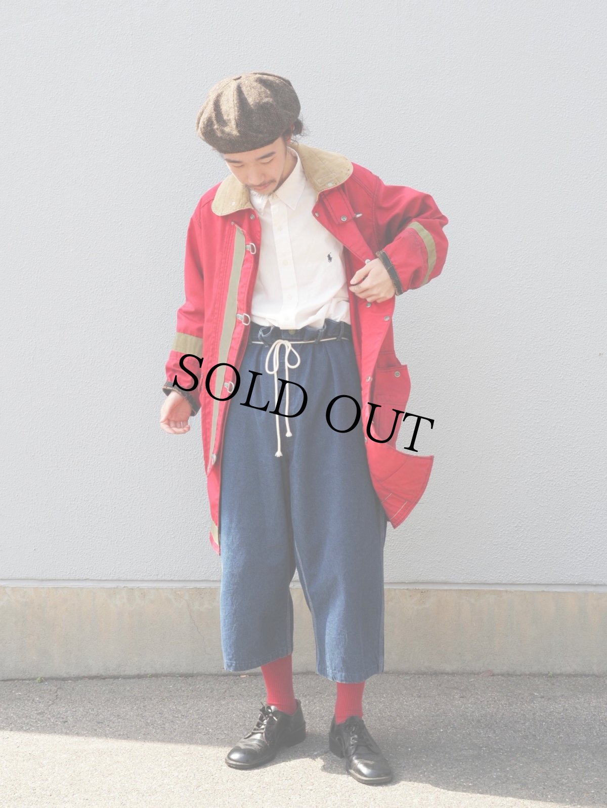 画像2: 70's OSH KOSH USA製 デニムペインターパンツ W48 (2)