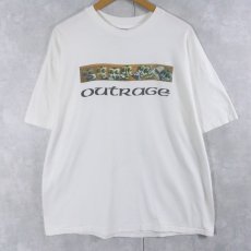 画像2: 90's USA製 "OUTRAGE" プリントTシャツ XL (2)