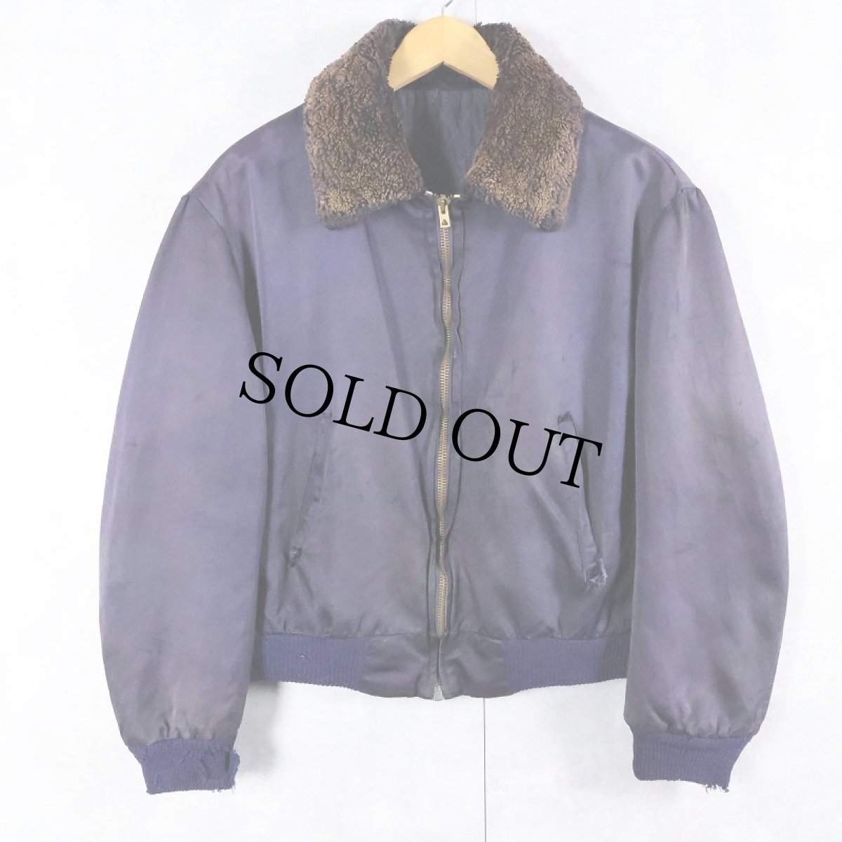 画像1: 50〜60's "B-15 TYPE" キルティングライナー フライトジャケット NAVY (1)