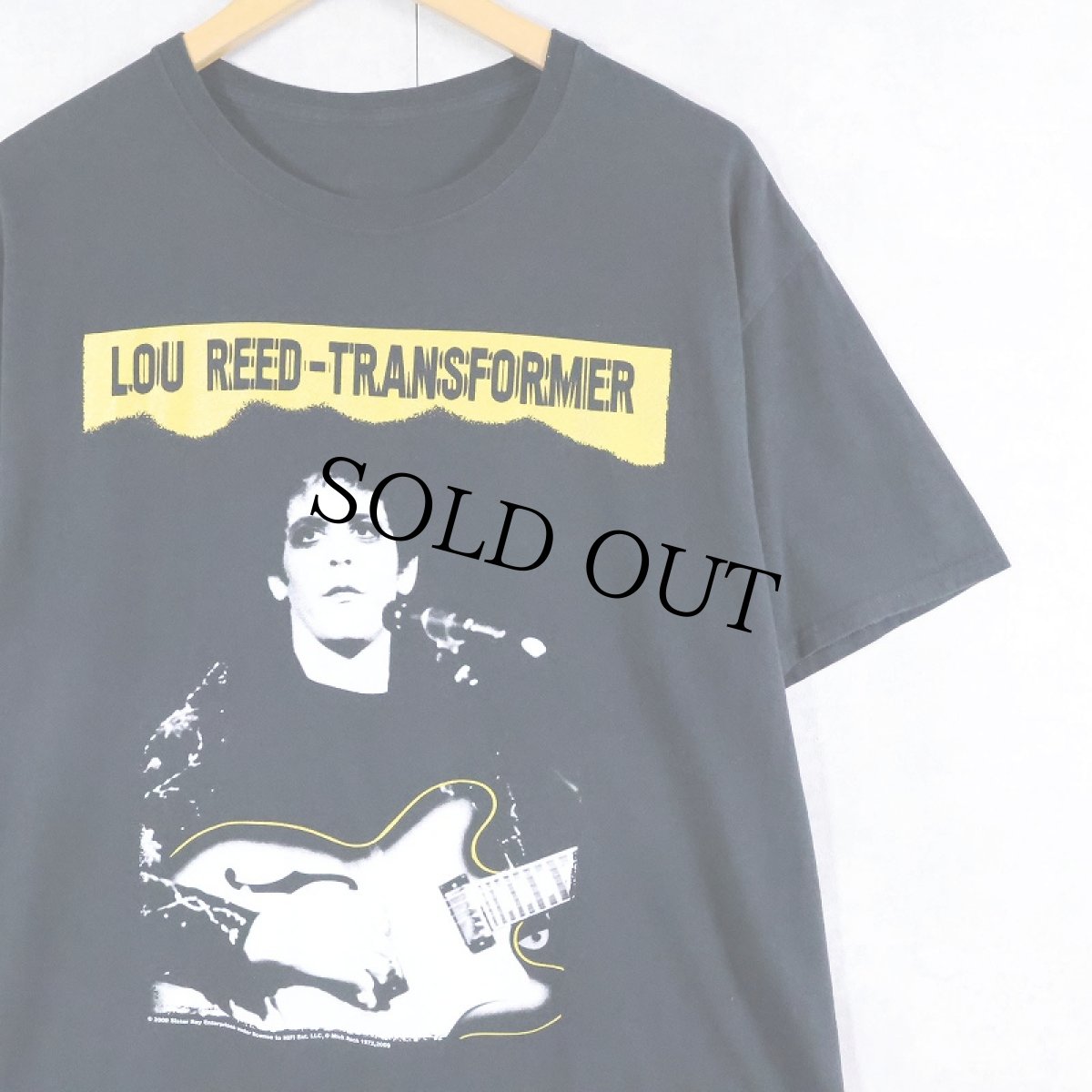 画像1: 2000's LOU REED "Transformer" シンガーソングライター プリントTシャツ BLACK (1)