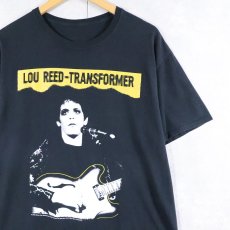 画像1: 2000's LOU REED "Transformer" シンガーソングライター プリントTシャツ BLACK (1)