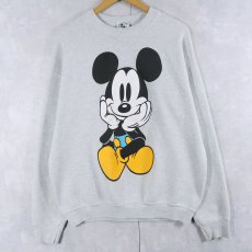 画像1: 90's MICKEY&CO. 青パンミッキー キャラクタープリントスウェット (1)